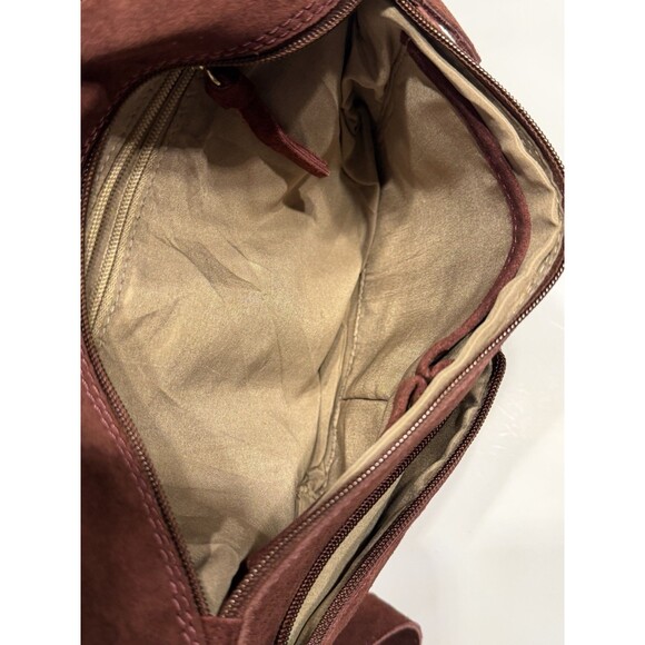 Union Code Burgundy 100% Genuine Leather Crossbody Sling Bag NWT - Picture 6 of 7